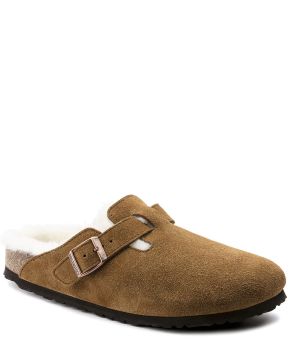 birkenstock-1001141-boston-vl-lammfell-narrow-mink-front